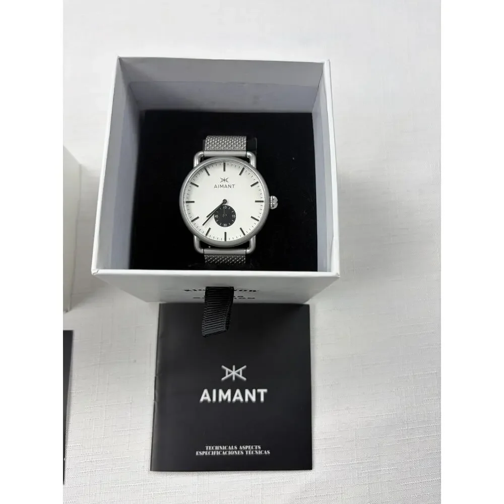 Mykonos Watches | 42 mm Men's Analogue Watch | Stainless Steel Mesh